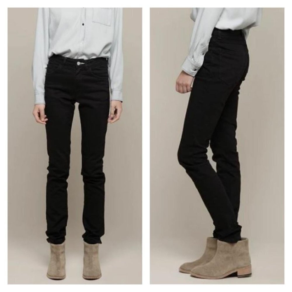 35. Acne Studios Women Black 9” High Rise Skinny Denim Jeans Size 24
